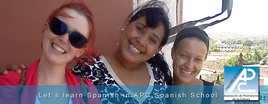 Spanish Teacher with her students