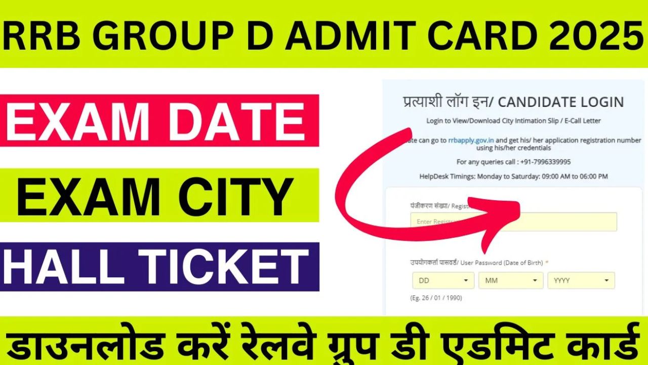 Railway Recruitment Board Exam Group D 2025: When and How to Download Admit Card? Know now