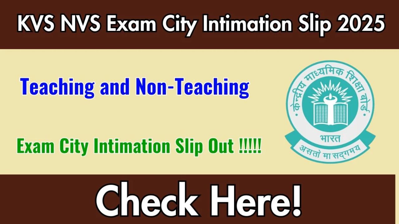 2025 KVS/NVS Exam Alert: