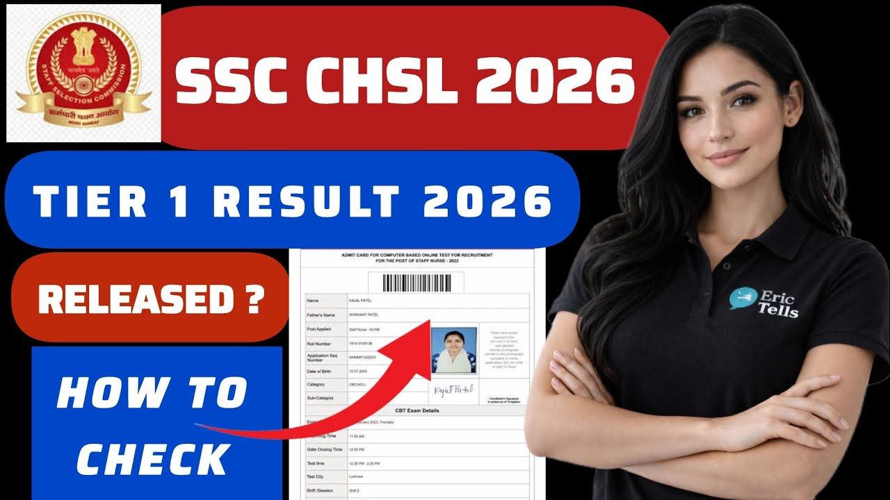 SSC CHSL Tier 1 Result 2026